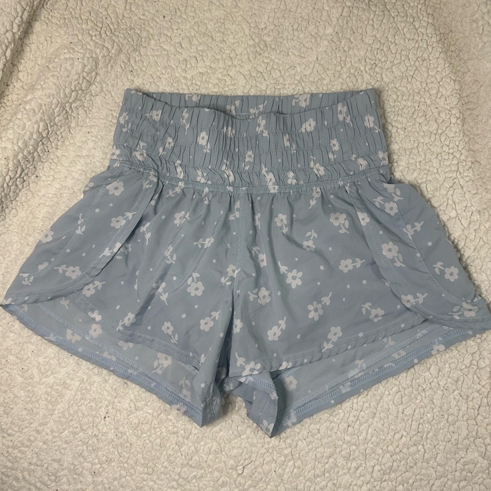 Floral Blue Women's Shorts